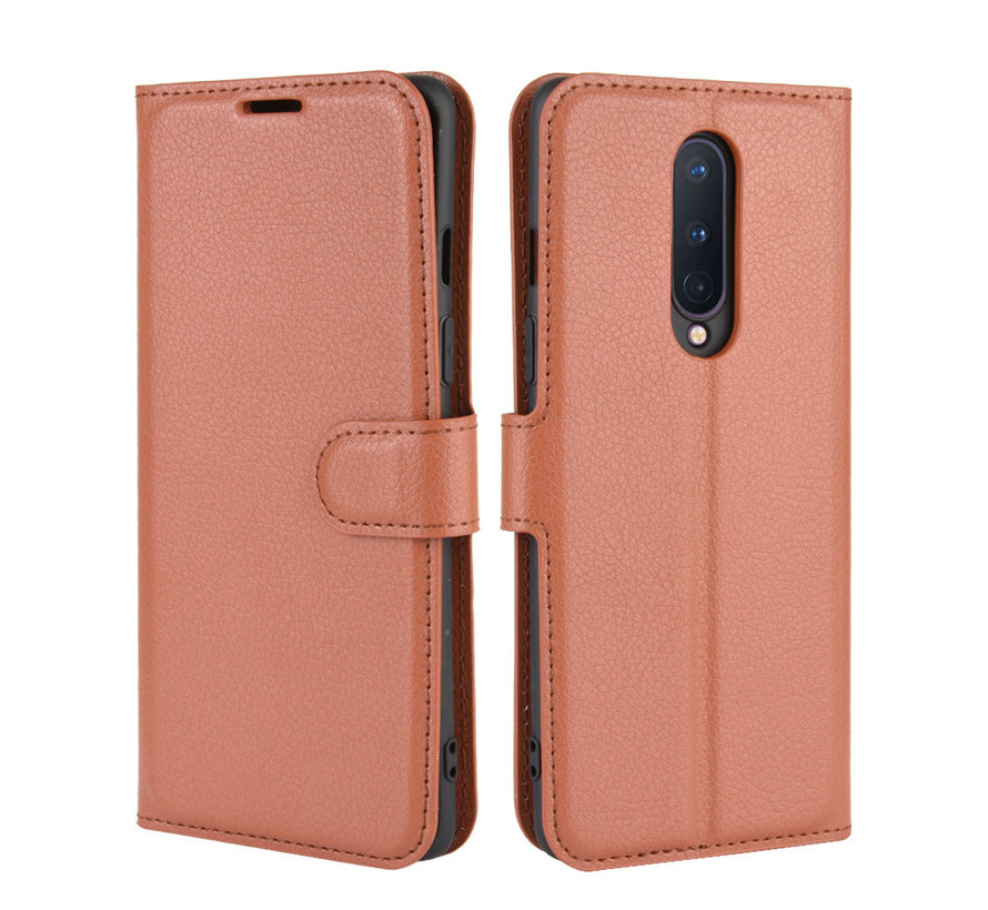 OnePlus 8 Wallet Flip Case Brown