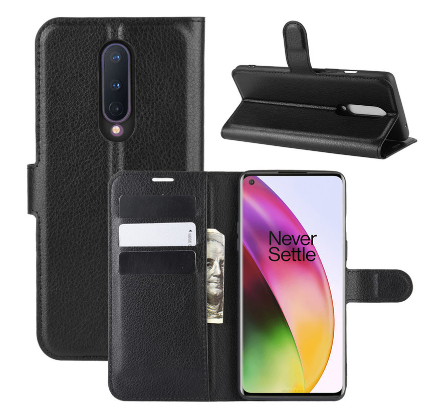 OnePlus 8 Wallet Flip Case Black