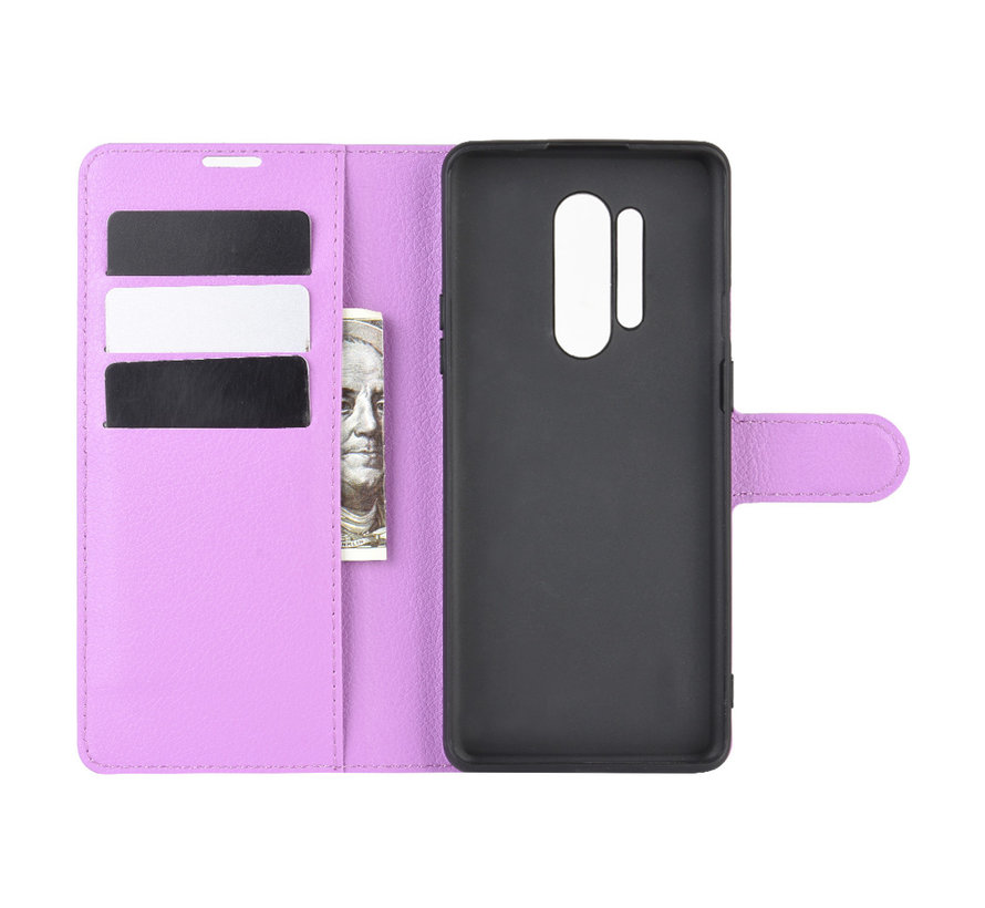 OnePlus 8 Pro Brieftasche Flip Case Lila