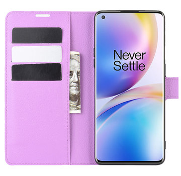 ProGuard OnePlus 8 Pro Brieftasche Flip Case Lila