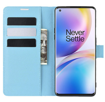 ProGuard OnePlus 8 Pro Wallet Flip Case Blauw