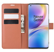 ProGuard OnePlus 8 Pro Wallet Flip Case Bruin