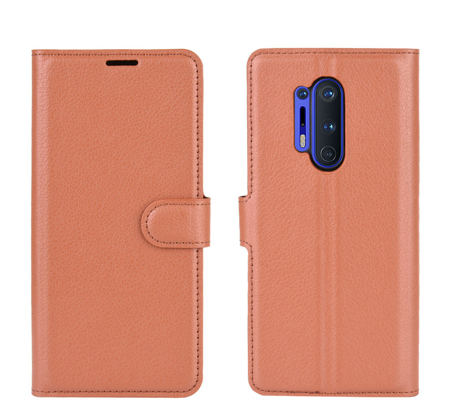 OnePlus 8 Pro Brieftasche Flip Case Braun