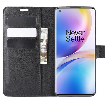 ProGuard OnePlus 8 Pro Wallet Flip Case Schwarz