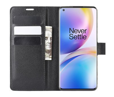 ProGuard OnePlus 8 Pro Wallet Flip Case Black