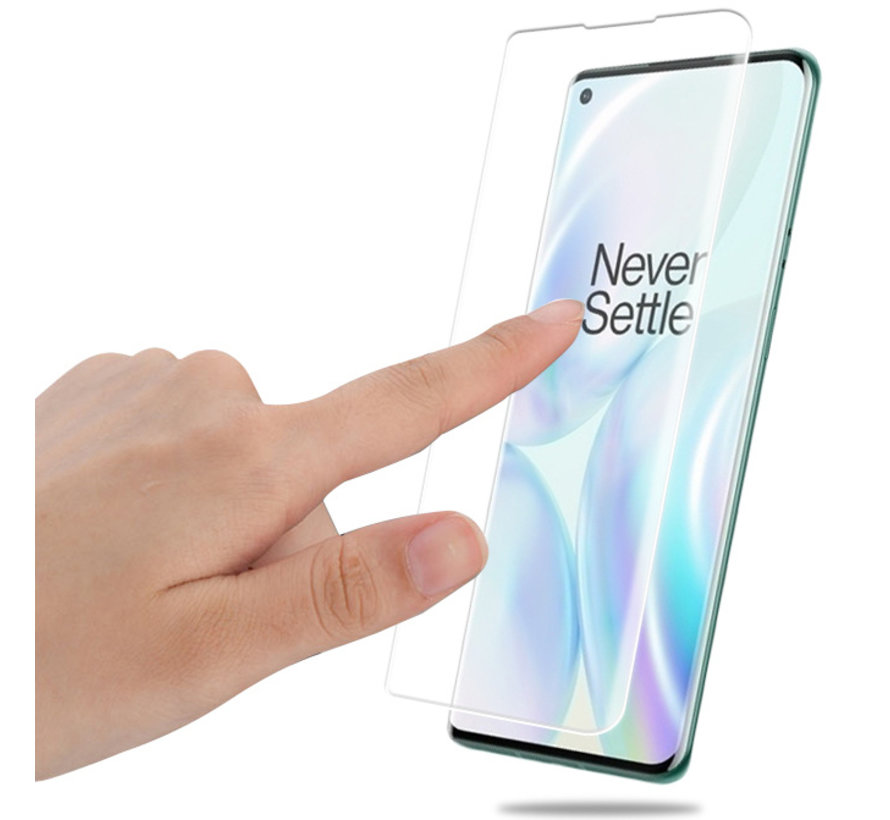 OnePlus 8 9H UV Glazen Screen Protector Full Cover
