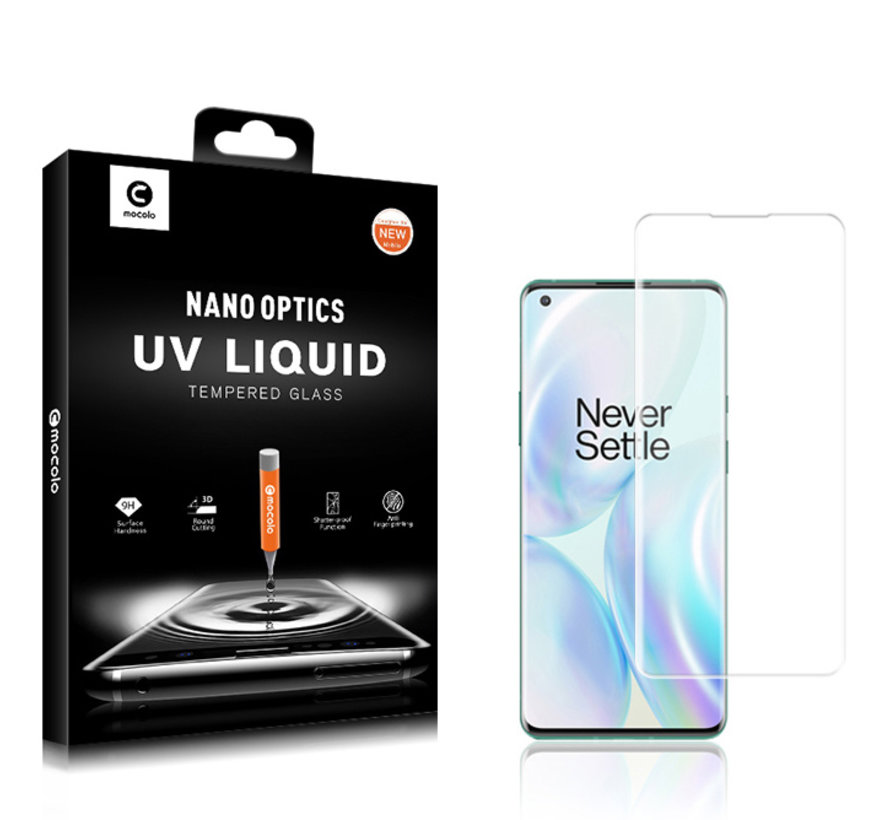 OnePlus 8 9H UV Glazen Screen Protector Full Cover