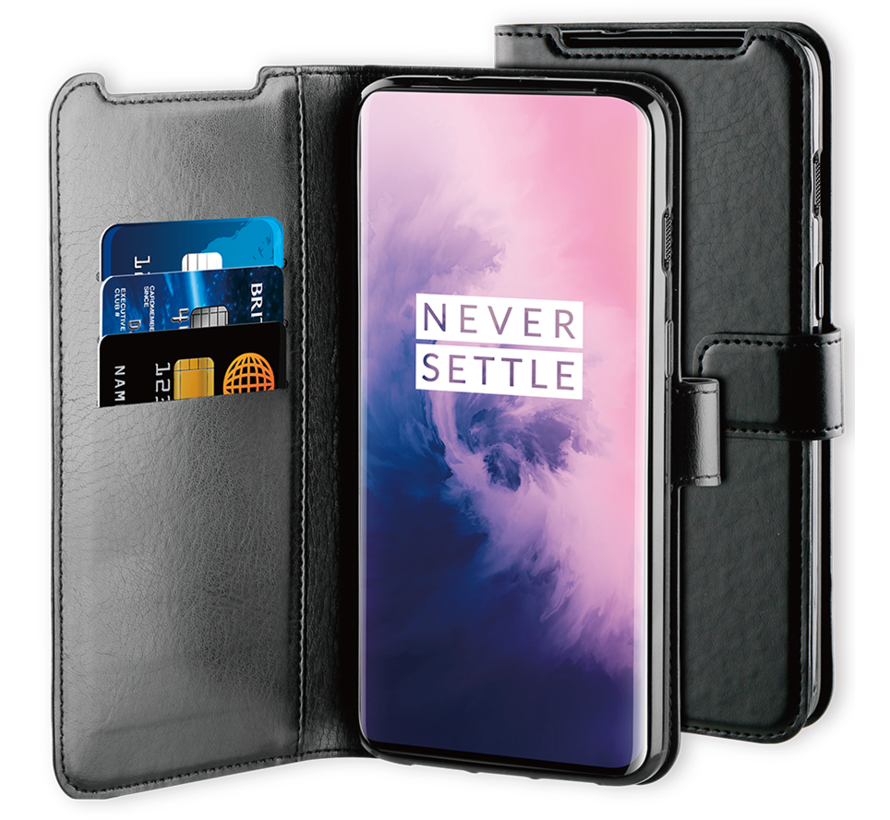 OnePlus 7 Gel Wallet Case Black