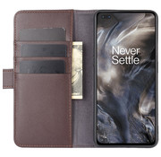 ProGuard OnePlus Nord Wallet Hoesje Echt Leder Bruin