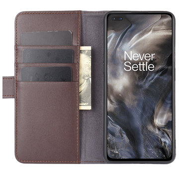 ProGuard OnePlus Nord Wallet Case Genuine Leather Brown