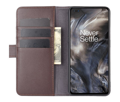 ProGuard OnePlus Nord Wallet Case Genuine Leather Brown