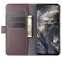 OnePlus Nord Wallet Case Genuine Leather Brown