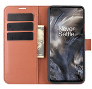 ProGuard OnePlus Nord Wallet Flip Case Braun