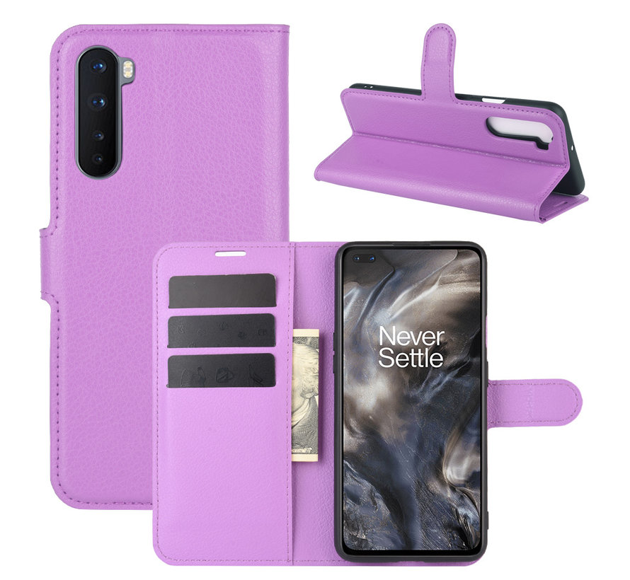 OnePlus Nord Wallet Flip Case Purple