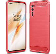 ProGuard OnePlus Nord Gehäuse gebürstet Carbon Red