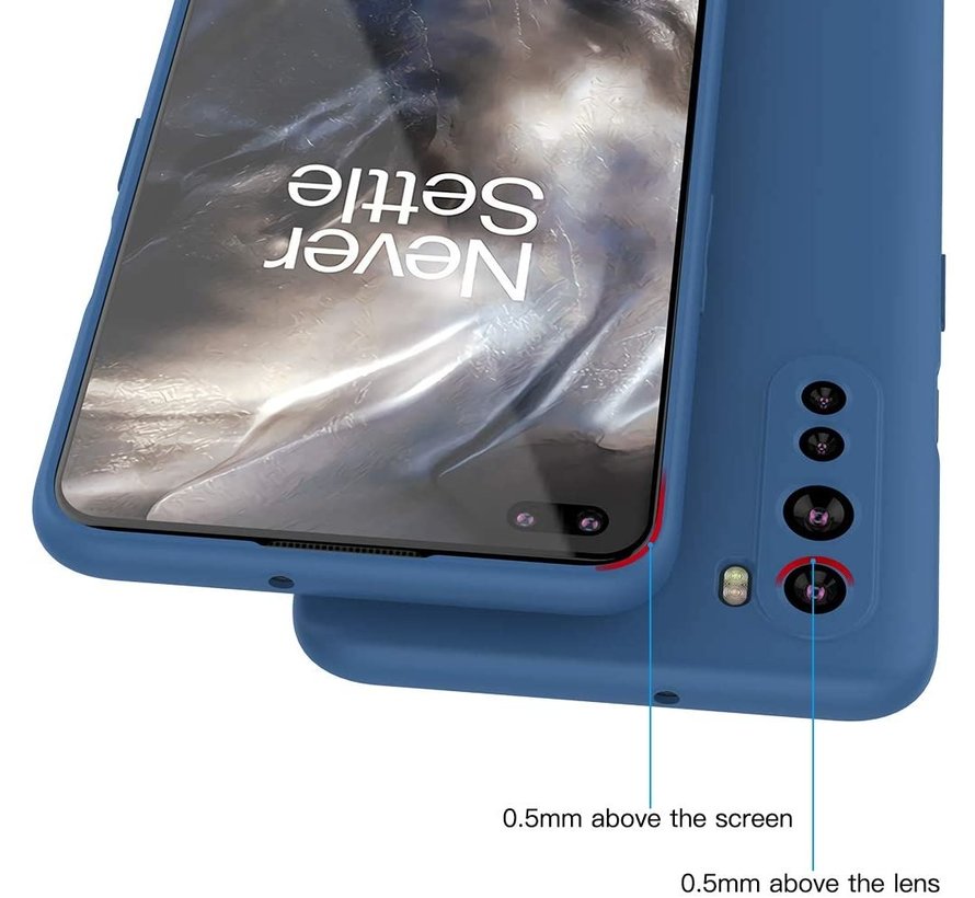 OnePlus Nord Case Flüssiges Silikonblau