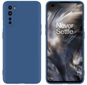 OPPRO OnePlus Nord Case Liquid Silicone Blue