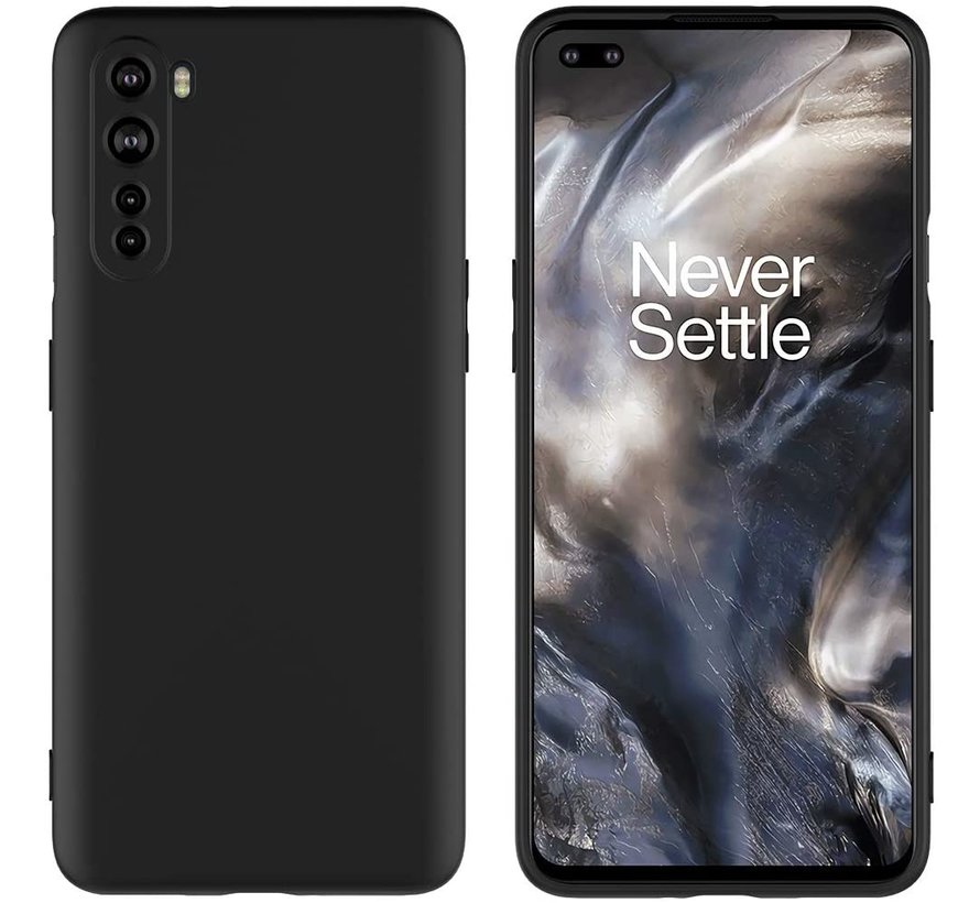 OnePlus Nord Case Flüssiges Silikon Schwarz