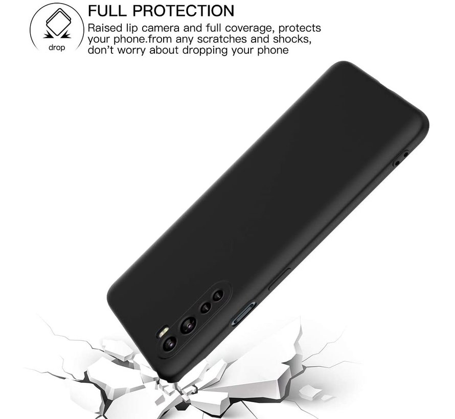 OnePlus Nord Case Flüssiges Silikon Schwarz