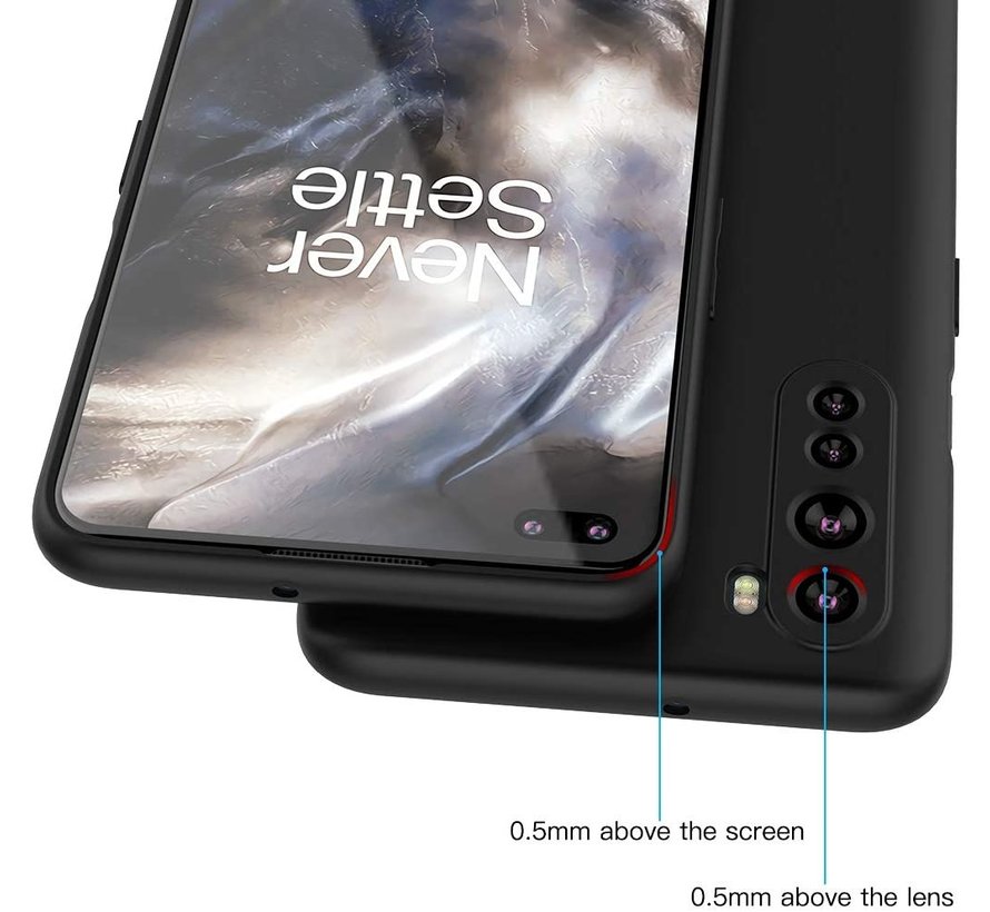 OnePlus Nord Case Flüssiges Silikonrot