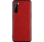 OnePlus Nord Hoesje Canvas Grain Rood