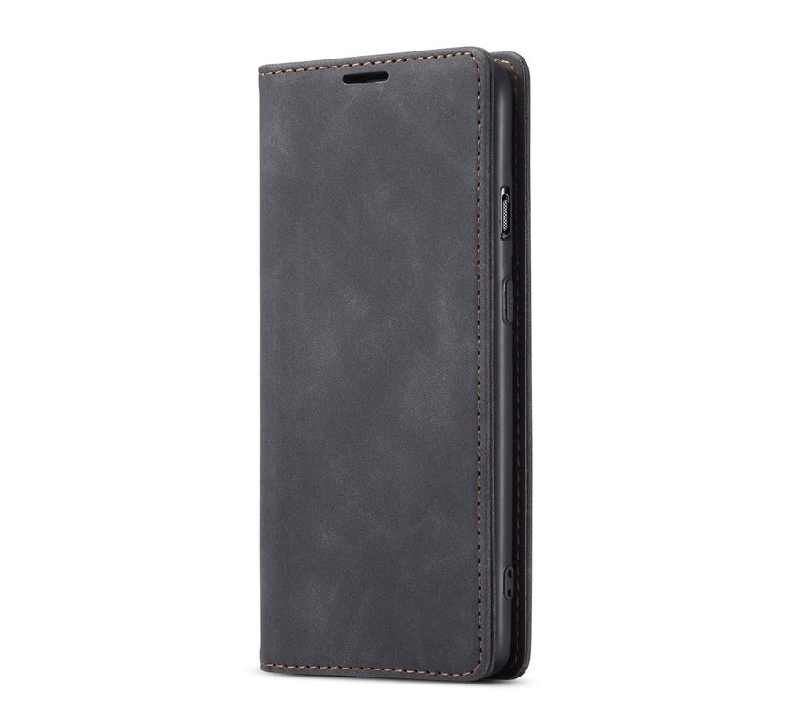 OnePlus Nord Wallet Hoesje Vintage Leder Zwart