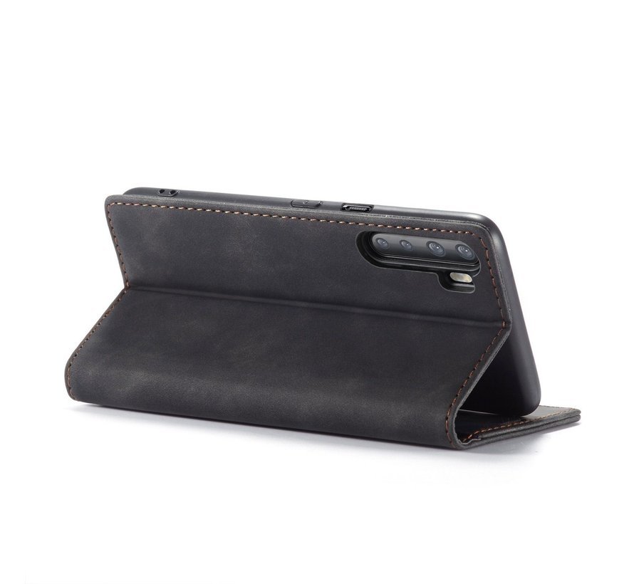 OnePlus Nord Wallet Case Vintage Leather Black