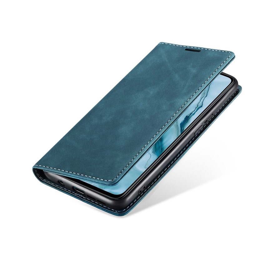 OnePlus Nord Wallet Case Vintage Leather Blue