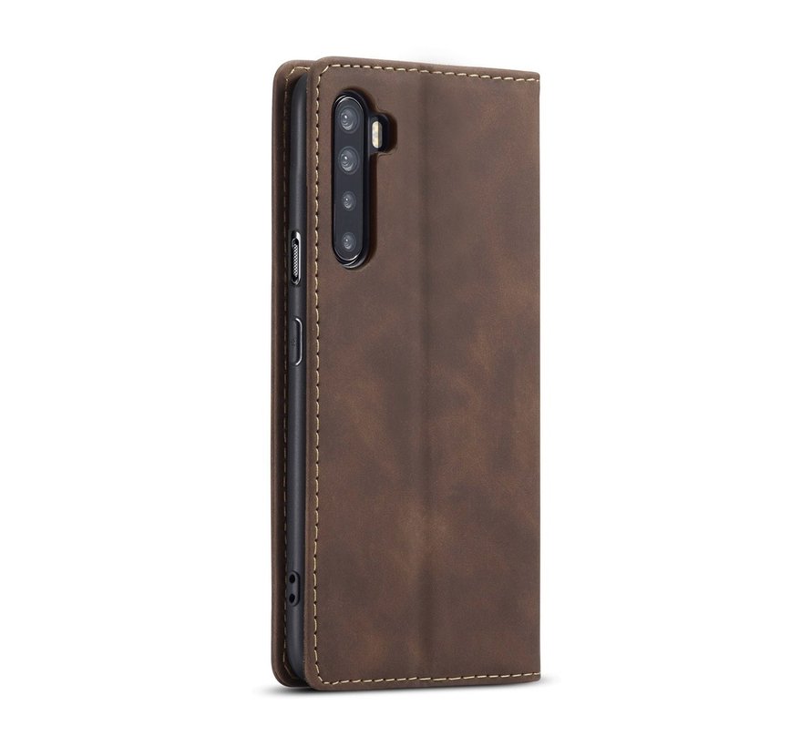 OnePlus Nord Wallet Case Vintage Leather Brown