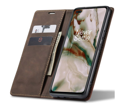 ProGuard OnePlus Nord Wallet Case Vintage Leather Brown