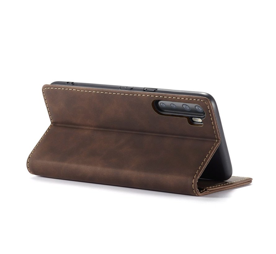 OnePlus Nord Wallet Case Vintage Leather Brown