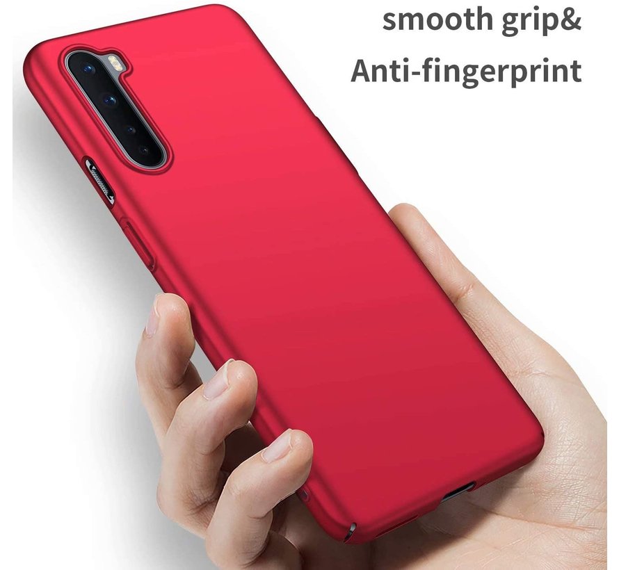 OnePlus Nord Case Ultra Slim Grip Rot