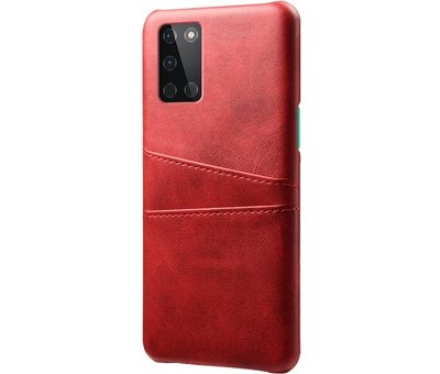 ProGuard OnePlus 8T Case Slim Leather Card Holder Red