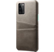 OPPRO OnePlus 8T Case Slim Leder Kartenhalter Grau
