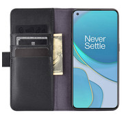 ProGuard OnePlus 8T Wallet Hoesje Echt Leder Zwart