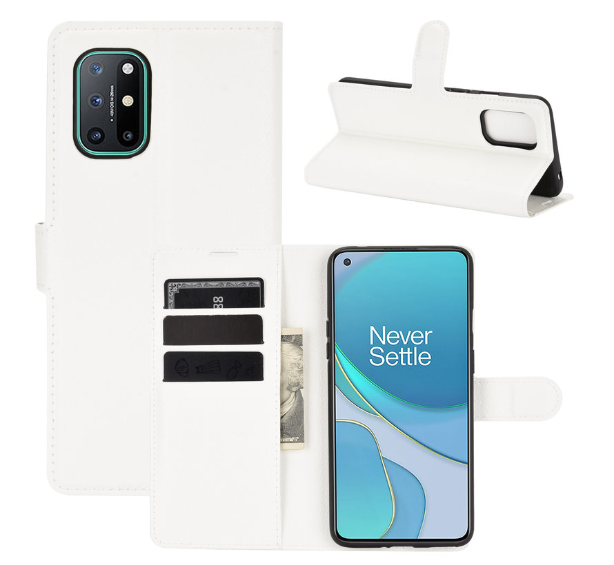 OnePlus 8T Wallet Flip Case White