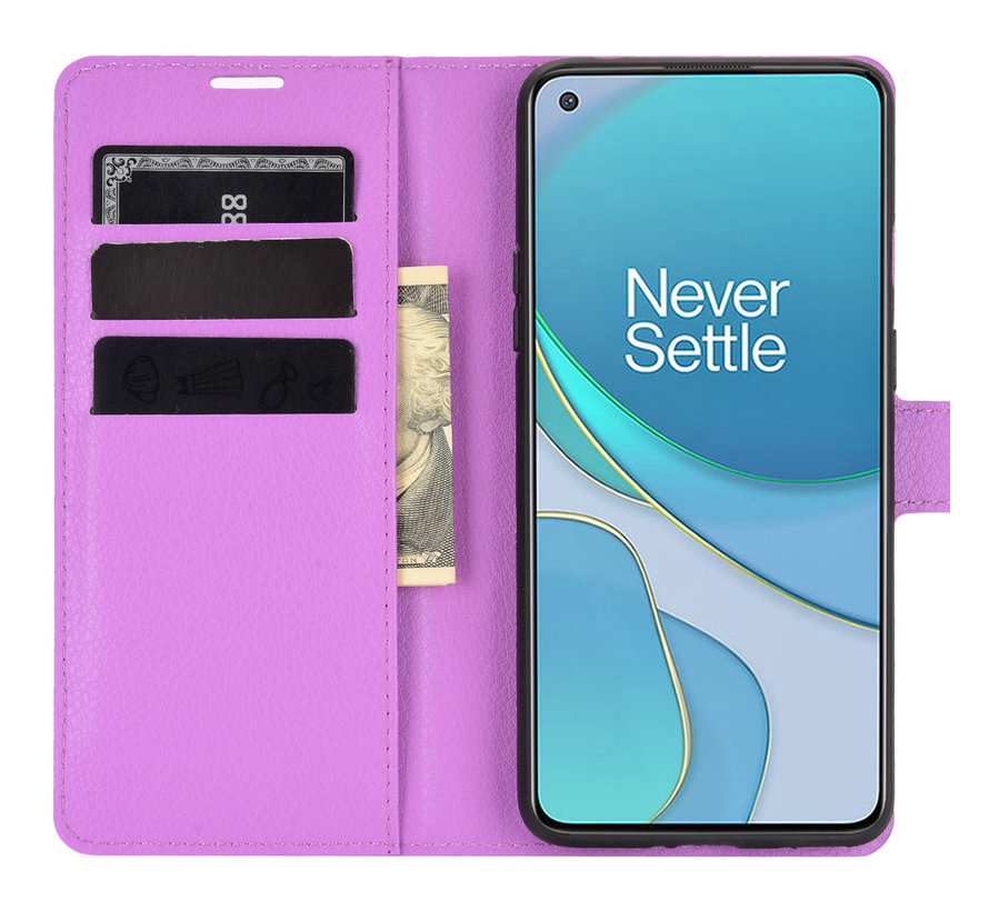 OnePlus 8T Wallet Flip Case Purple