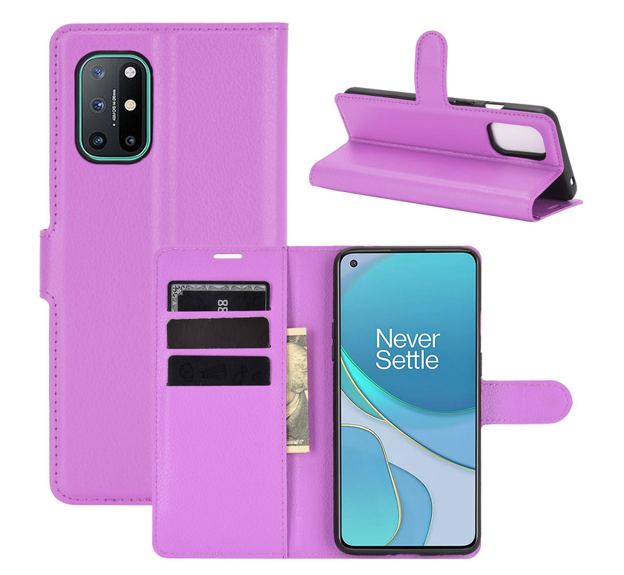 OnePlus 8T Wallet Flip Case Purple