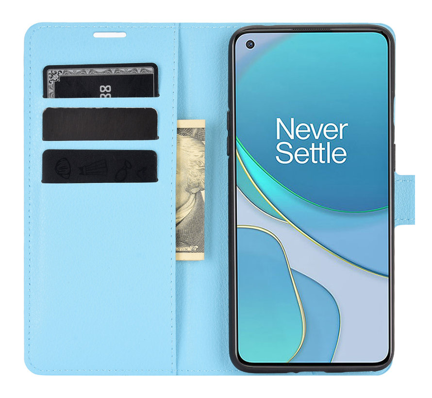 OnePlus 8T Wallet Flip Case Blau