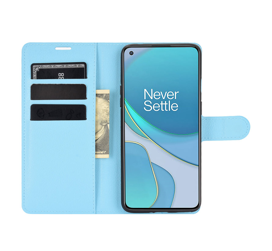 OnePlus 8T Wallet Flip Case Blau