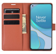 ProGuard OnePlus 8T Wallet Flip Case Braun
