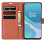 OnePlus 8T Wallet Flip Case Braun