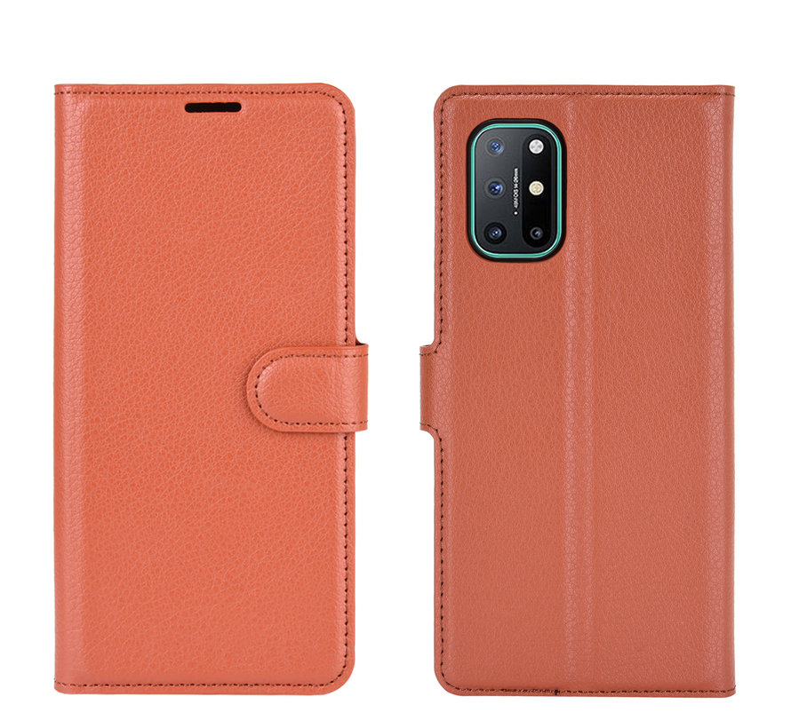 OnePlus 8T Wallet Flip Case Brown