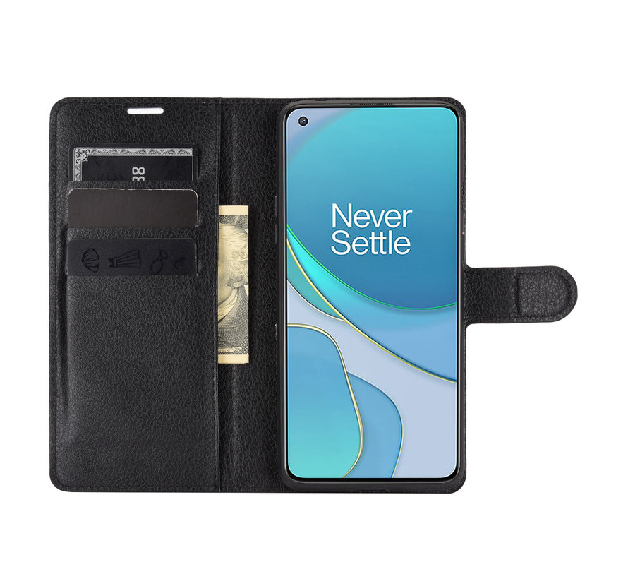 OnePlus 8T Wallet Flip Case Black