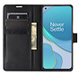 OnePlus 8T Wallet Flip Case Zwart