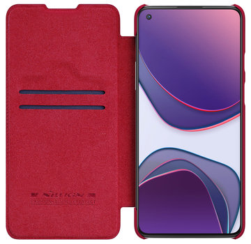 Nillkin OnePlus 8T Flip Case Qin Red