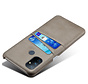 OnePlus Nord N100 Case Slim Leather Card Holder Gray