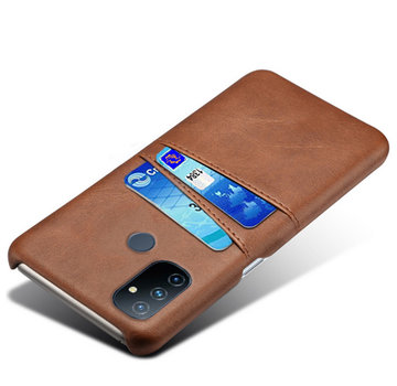 ProGuard OnePlus Nord N100 Hoesje Slim Leder Kaarthouder Bruin