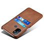 OnePlus Nord N100 Case Slim Leather Card Holder Brown