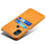 ProGuard OnePlus Nord N10 5G Hoesje Slim Leder Kaarthouder Cognac